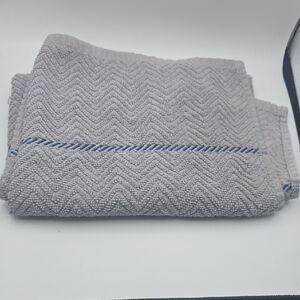 Ralph Lauren Gray & Blue Bathroom Hand Towel (EUC)(LIKE NEW)🩶💙🩶